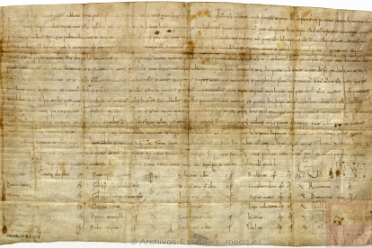 El documento –que lleva la signatura OSUNA,CP.37,D.9— es un pergamino escrito en letra visigótica redonda.
