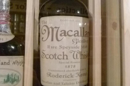 Una botella de whisky Macallan de 1878.-EL PERIÓDICO