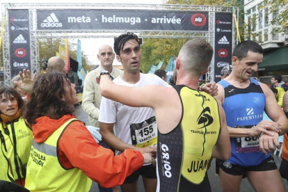Arbeloa al acabar la carrera.-EFE
