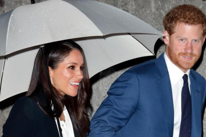 Enrique y Meghan, tras una reciente entrega de premios en Londres.-GETTY IMAGES / MAX MUMBY INDIGO