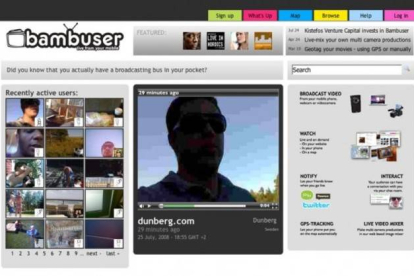 Bambuser, 'app' móvil para vídeos en directo.-