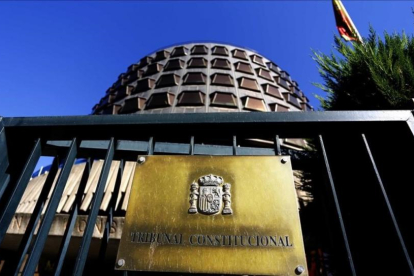 Fachada de la sede del Tribunal Constitucional, en Madrid.-AGUSTÍN CATALÁN