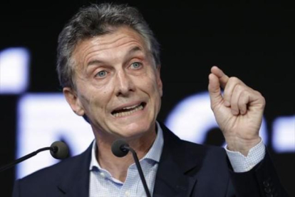 Macri, en un acto en Buenos Aires.-AP / VÍCTOR R. CAIVANO