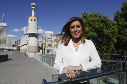 La presidenta andaluza, Susana Díaz, el pasado mayo, en Barcelona.-JULIO CARBÓ