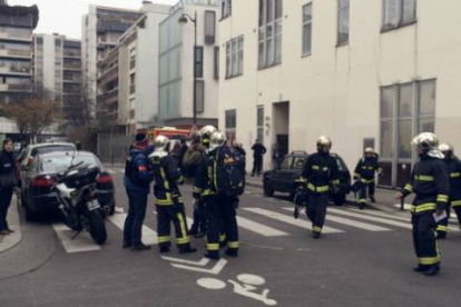Exterior del diario 'Charlie Hebdo'.-Foto: AFP