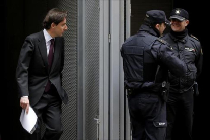 Javier López Madrid sale de la Audiencia Nacional, el 18 de febrero del 2015,-JOSE LUIS ROCA