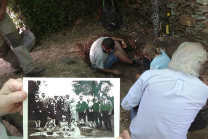 La ARMH exhuma los restos del berciano Julio Bello Sierra, asesinado en 1936 en As Covas (Quiroga, Lugo).-ICAL