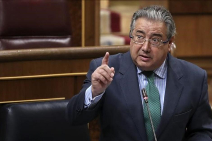 El ministro del Interior, Juan Ignacio Zoido, en el Congreso.-EL PERIÓDICO
