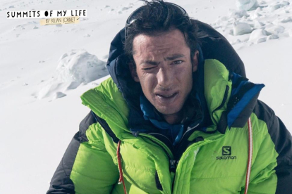 Kilian Jornet, en el campo base avanzado, tras descender del Everest, este domingo.-TWITTER / @SummitsofMyLife