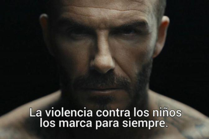 Unicef presenta un vídeo, protagonizado por el futbolista David Beckham, para luchar contra el maltrato infantil.-EUROPA PRESS