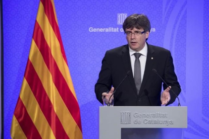 El president de la Generalitat, Carles Puigdemont.-FERRAN NADEU