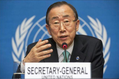 El secretario general de las Naciones Unidas Ban Ki-moon.-EFE / ARCHIVO