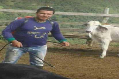 El líder social colombiano, Dagoberto Álvarez, asesinado en la frontera con Venezuela.-EL PERIÓDICO