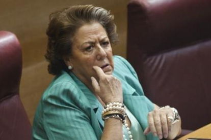 Rita Barberá, el pasado 25 de septiembre, en Les Corts Valencianes.-MIGUEL LORENZO