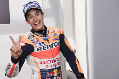 Marc Márquez logra, por vez primera, la ‘pole’ en Barcelona.-MIRCO LAZZARI