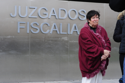 Mauricia Ibáñez, a la puerta de los juzgados. I. L. MURILLO