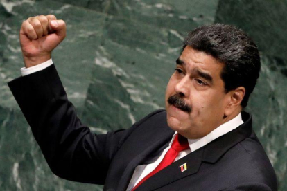 El presidente de Venezuela Nicolas Maduro interviene ante la Asamblea General de las Naciones Unidas ONU.-EPA