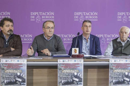 Banconcillos, Carretón, Campelo y Coca, durante la presentación de la prueba en la Diputación.-SANTI OTERO