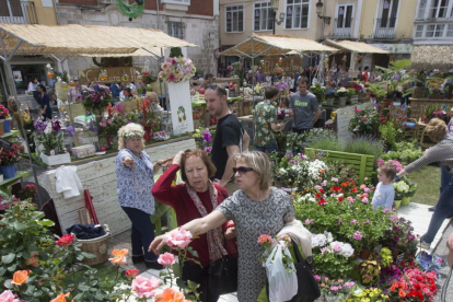 Los puestos de flores en La Flora .-RAÚL G. OCHOA