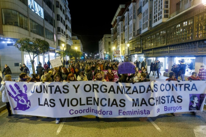 Manifestación, el pasado 25 de noviembre, con motivo del Día Internacional de la Eliminación de la Violencia contra la Mujer. SANTI OTERO