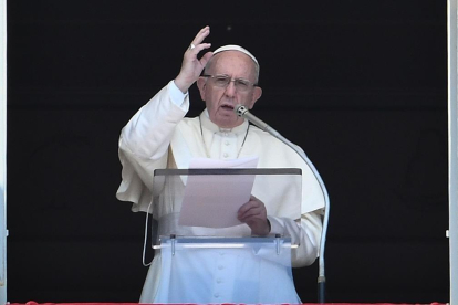 El papa Francisco, este domingo. /-FILIPPO MONTEFORTE