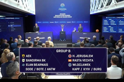 Captura con la relación de equipos que compondrán el Grupo B de laChampions League 2019-2020.-ECB