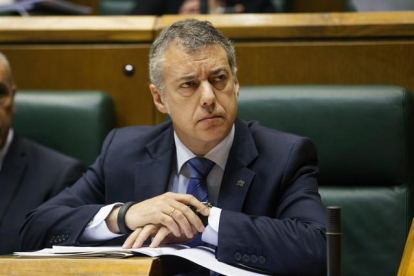 El lendakari Iñigo Urkullu ha optado por adelantar las elecciones vascas ante la "inestabilidad e incertidumbre" de la política española-EFE / DAVID AGUILAR