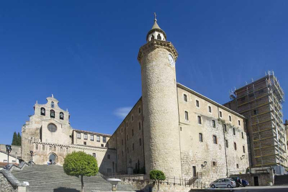 Con las diferentes fases de actuación se mejorarán la accesibilidad y los espacios del monasterio oniense.-I. L.M.