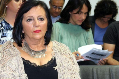 Pilar Abel, en el juzgado.-TANIA TAPIA / ACN