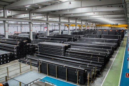 La fábrica de Tubos Aranda cuenta ya con una plantilla formada por 120 trabajadores. ECB
