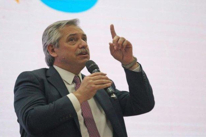 Alberto Fernández, candidato opositor a la presidencia de Argentina.-EFE