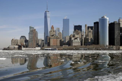 Manhattan helada.-Foto: Richard Drew / AP
