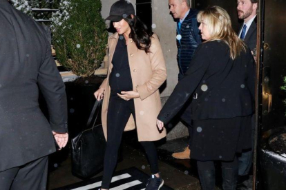 Meghan Markle, a su salida del hotel The Mark de Nueva York.-REUTERS / ANDREW KELLY