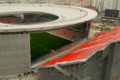 Imágenes aéreas del Ekaterinburg Arena-/ TWITTER