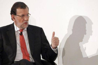 Mariano Rajoy, durante su intervención en el acto del 'Financial Times'.-Foto: EFE