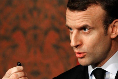El presidente francés, Emmanuele Macron.-AFP / PETER DEJONG