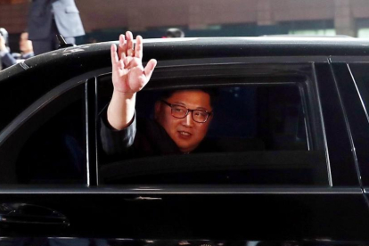 El líder norcoreano tras mantener la histórica cumbre con el presidente surcoreano Moon Jae-in.-REUTERS