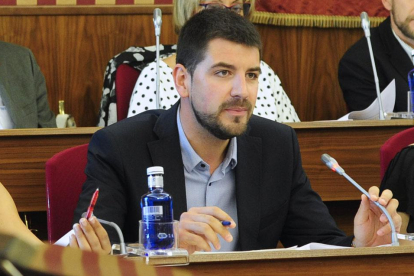 El concejal de Hacienda, David Jurado, durante un Pleno municipal.-ISRAEL L. MURILLO