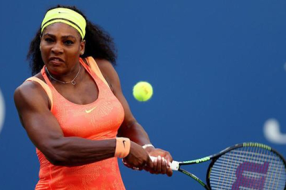 Serena Williams, durante las semifinales del Abierto de EEUU contra Roberta Vinci, el 11 de septiembre, el último partido disputado por la estadounidense.-AFP / CLIVE BRUNSKILL