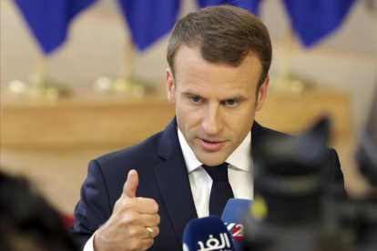 El presidente de Francia, Emmanuel  Macron.-/ OLIVIER MATTHYS (AP)