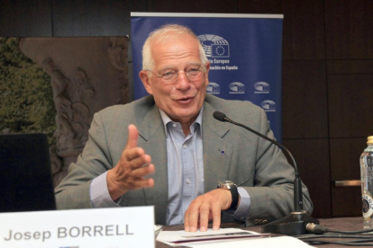 El expresidente del parlamento europeo Josep Borrell clausura el curso de verano de la Universidad Politécnica de Madrid '30 años de España en la UE'-ICAL