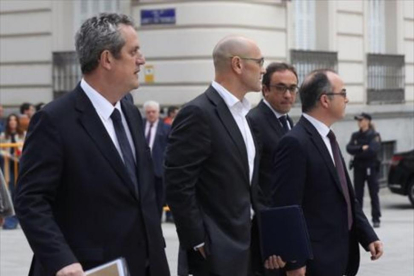Forn, Romeva, Turull y Rull, a su llegada a la Audiencia Nacional el pasado 2 de noviembre.-/ EFE / KIKO HUESCA