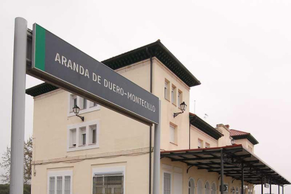 La estación de tren de Aranda en una imagen de archivo.-JORGE CITORES