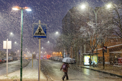 Activada la fase de alerta por nieve en Burgos. TOMÁS ALONSO