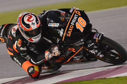 El piloto francés Alexis Masbou (Honda), durante el GP de Catar, que ha ganado al esprint.-Foto: MOTOGP