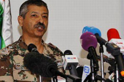 El general de división jordano Mansur al Jbur, este domingo.-Foto: REUTERS