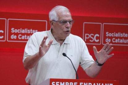 Josep Borrell, este sábado en Barcelona.-MARIONA PUIG / ACN