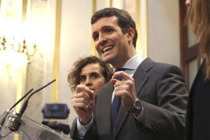 Pablo Casado en la segunda jornada de debate sobre los Presupuestos Generales del Estado.-DAVID CASTRO