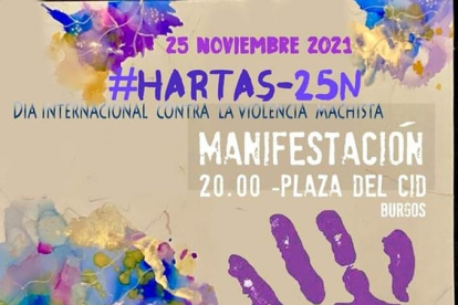 Cartel de la convocatoria de la manifestación hoy a las 20 horas en la Plaza del Cid. ECB