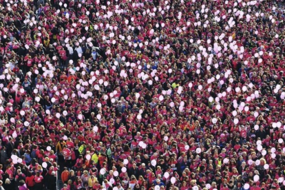 Manifestación en Turín el 5 de marzo para protestar contra la violencia contra las mujeres.-ALESSANDRO DI MARCO